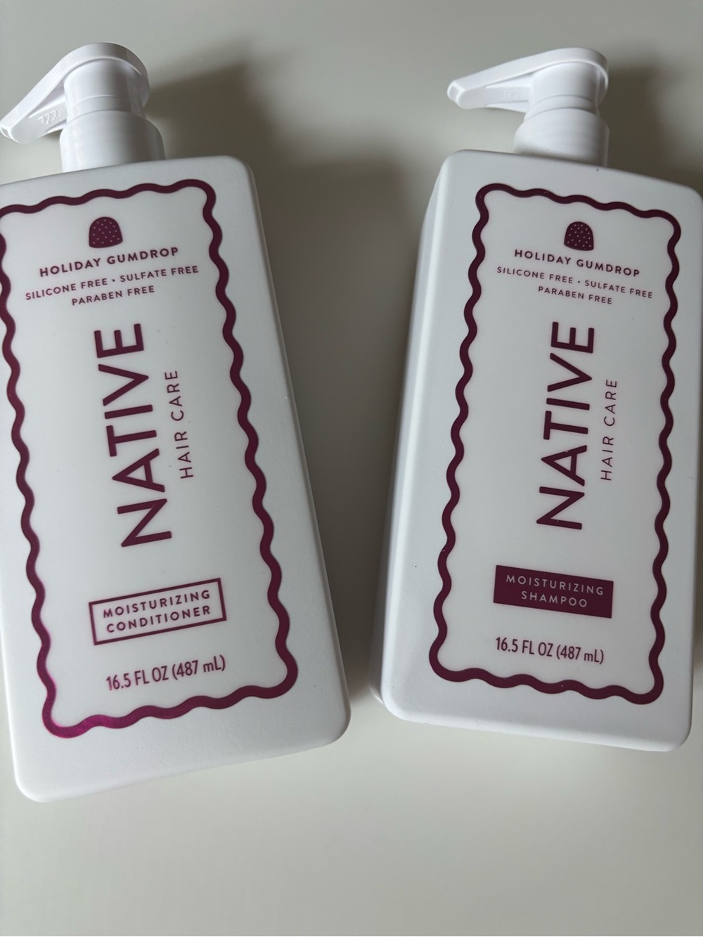 NEW native Shampoo And Conditioner Holiday Gumdrop 16.5 Oz Each Hair Care